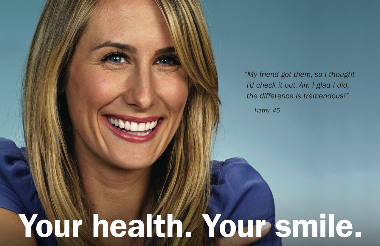 Female Orthodontic patient smiling